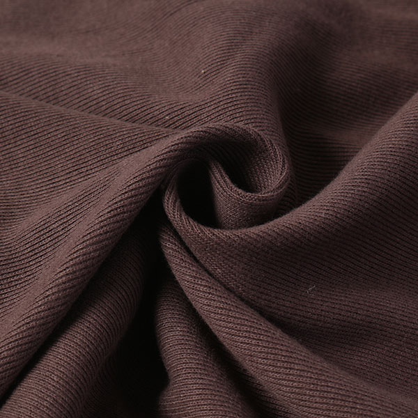 【1m以上/10cm単位】【生地幅：筒状で1周114cm】コットンテレコニット【カラー：こげ茶】[ニット生地][服地・生地・布][ブラウン系][TNGP5113]【品番：s0329】