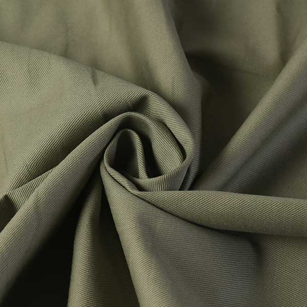 通常価格64円→48円にお値下げ★【1m以上/10cm単位】【生地幅：95cm】コットン麻ツイル縮絨【カラー：カーキ】[無地][服地・生地・布][カーキグリーン系][TNGP4062]【品番：u0488】