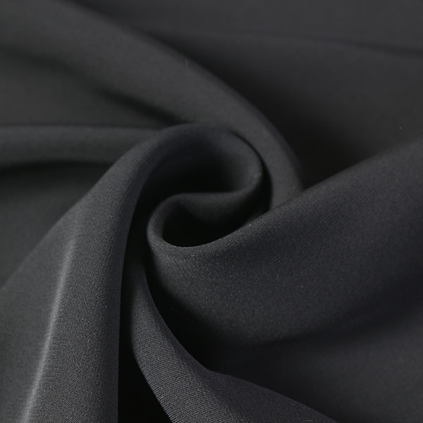 Cotton （Patterned Cloth） - 【1m以上/10cm単位】【生地幅：135cm】ポリエステルボイルダブルクロス【カラー：黒】[無地][服地・生地・布][ブラック系][TNGP6033]【品番：x0544】