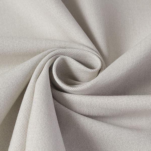 Polyester - 【1m以上/10cm単位】【生地幅：135cm】ポリエステルレーヨンドビーキャラメルピケ2WAYストレッチ【カラー：薄グレー】[無地][服地・生地・布][グレー系][TNGP6033]【品番：x0546】