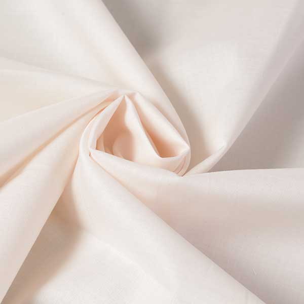 【1m以上/10cm単位】【生地幅：105cm】コットン麻ポプリン【カラー：ピンク】[無地][服地・生地・布][..