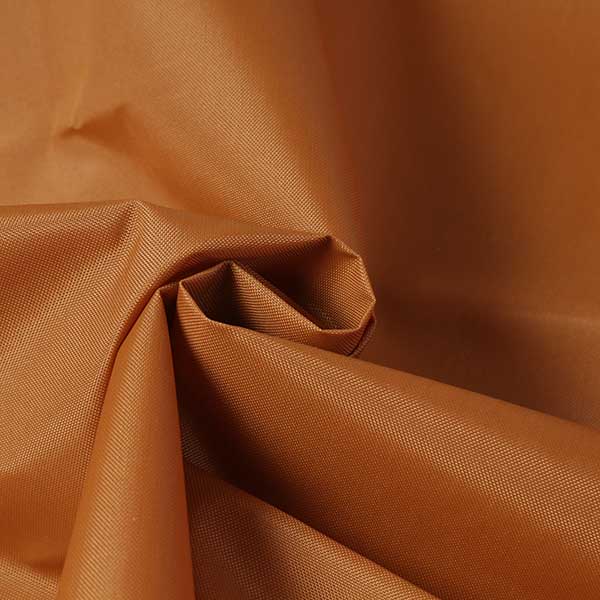 【1m以上/10cm単位】【生地幅：115cm】ナイロンオックスコーティング【カラー：茶色】[無地][服地・生..