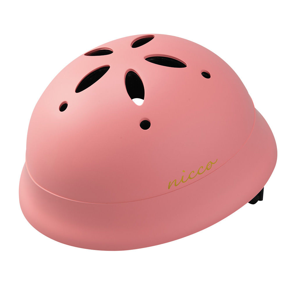 クロモリ自転車専門店グランピーのnicco 全6色 ルシック ベビーL / Le Chic Baby L ニコ 子供用ヘルメット 安全 日本製 おしゃれ シンプル 防災 子供 幼児 男の子 女の子 ギフト あす楽対応 送料無料 クリスマスプレゼント｜アングル2