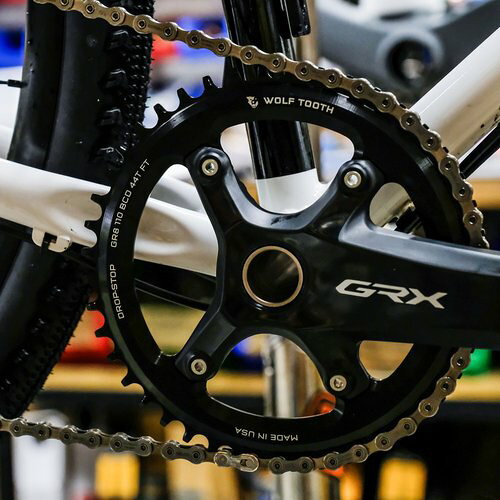 Wolf Tooth GRX チェーンリング用 SHIMANO シマノ 9S-12S対応 110 BCD Asymmetric ...