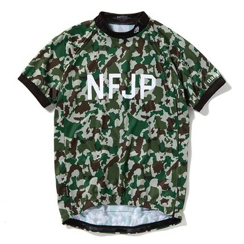 narifuri サイクルジャージ スプリット JP camo NF7008 サイクルジャージ 日本地図 都道府県 日本製 ナリフリ 通気性 速乾性 サイクリング ロードバイク Tシャツ【40 】