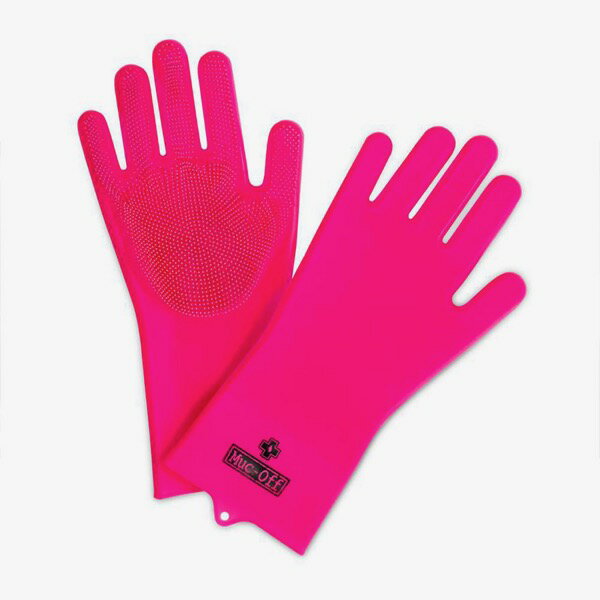 Muc-off DEEP SCRUBBER GLOVES PINK ブラシ付きグローブ マックオフ 洗車 掃除 マウンテンバイク MTB トレイルライド ダウンヒル メンテナンス 手袋