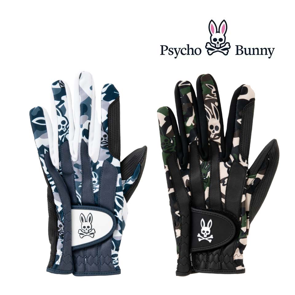サイコバニー ゴルフ メンズ グローブ ワンサイズ 片手（左手）用 PBMG3SG1 Psycho Bunny 手袋 22～25cm