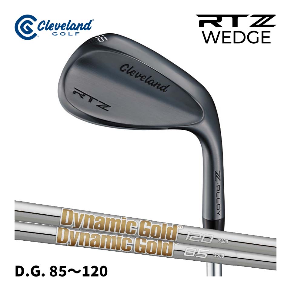 RTZ ウェッジ ブラックサテン仕上げ ダイナミックゴールド 85 95 105 115 120 クリーブランド Clevelan..