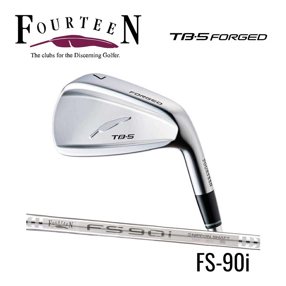 23年モデル フォーティーン TB-5 フォージド アイアン セット FS-90i スチール 5本セット (#6~#9,PW) FOURTEEN TB5 FORGED