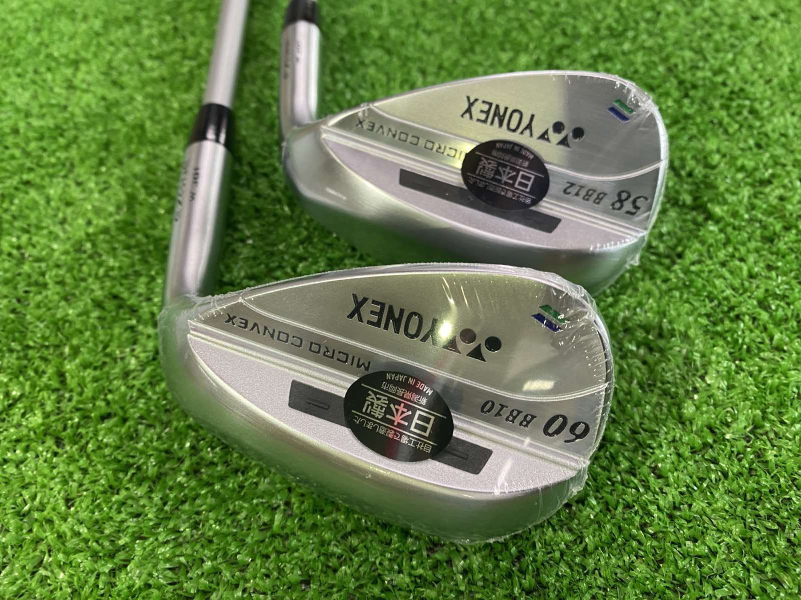 【中古：Sランク】EZONE W301BB ウェッジ 2本セット (58°/60°) REXIS Steel Core Type-L i110 S カーボン 右利き用 イーゾーン YONEX iron ダンロップ
