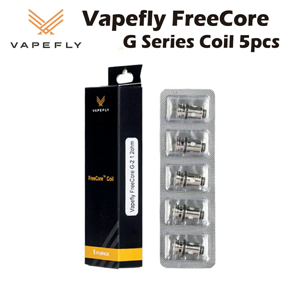 【エントリー&楽天カードでP8倍】Vapefly FreeCore G Galaxies Air Tank 対応 交換用コイル 5個入 0.8Ω..