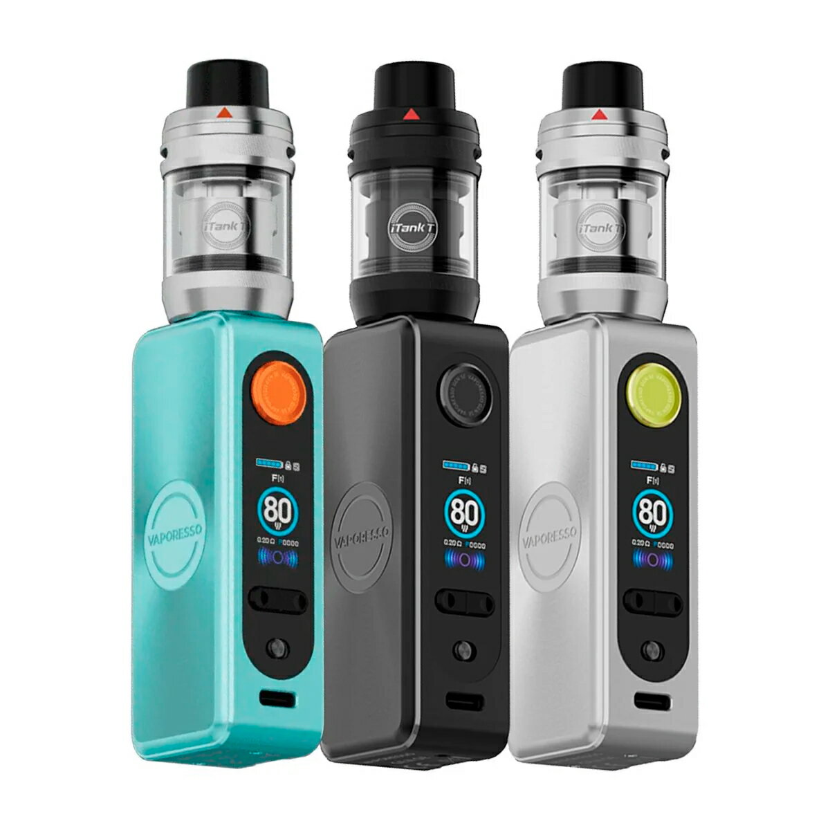 Gravity Vape 楽天市場店の【ポイント5倍】Vaporesso GEN SE MOD Kit + iTank T 3ml スターターキット ベポレッソ モッド バッテリー 510規格 80W 18650 type-c AXONチップ 小型 電子たばこ 電子タバコ ベイプ 本体 ヴェポライザー アトマイザー vape｜アングル3