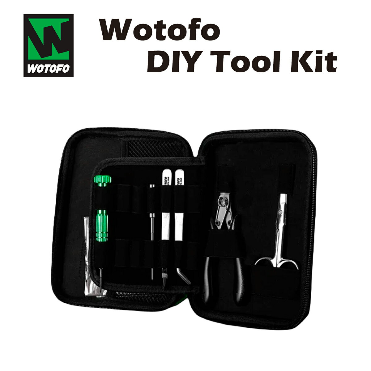 Wotofo DIY Tool Kit ツールキット コイルビルド 工具セット ウォトフォ アトマイザー 電子タバコ ベイプ vape rda rta rdta プライヤー ピンセット ドライバー