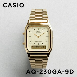 【10年保証】CASIO STANDARD カシオ スタンダード AQ-230GA-9DMQ 腕時計 時計 ブランド メンズ レディース キッズ 子供 男の子 女の子 チープカシオ チプカシ アナデジ 日付 ゴールド 金 メタル ギフト プレゼント