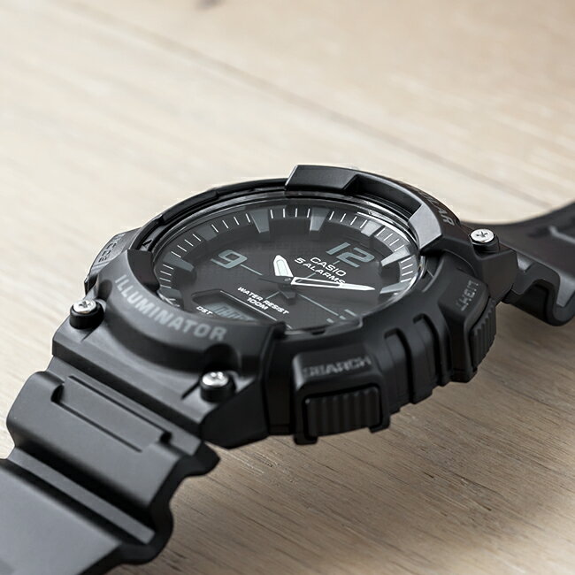 【10年保証】CASIO カシオ スタンダード AQ-S810W-1A2 腕時計 メンズ レディース キッズ 子供 男の子 女の子 チープカシオ チプカシ アナデジ 日付 ソーラー 防水 ブラック 黒格安通販　バレンタイン　人気　ランキング