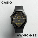 CASIO STANDARD 腕時計 メンズ 【10年保証】【日本未発売】CASIO STANDARD カシオ スタンダード AW-90H-9E 腕時計 時計 ブランド メンズ レディース キッズ 子供 男の子 女の子 チープカシオ チプカシ アナデジ 日付 カレンダー ブラック 黒 ゴールド 金 海外モデル ギフト プレゼント