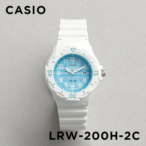 【10年保証】【日本未発売】CASIO STANDARD LADYS カシオ スタンダード LRW-200H-2C 腕時計 時計 ブランド レディース キッズ 子供 女の子 チープカシオ チプカシ アナログ 日付 防水 白 青