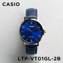 【10年保証】【日本未発売】CASIO STANDARD カシオ スタンダード LTP-VT01GL-2B 腕時計 時計 ブランド レディース キッズ 子供 女の子 チープカシオ チプカシ アナログ ゴールド 金 ネイビー レザー 革ベルト 海外モデル ギフト プレゼント