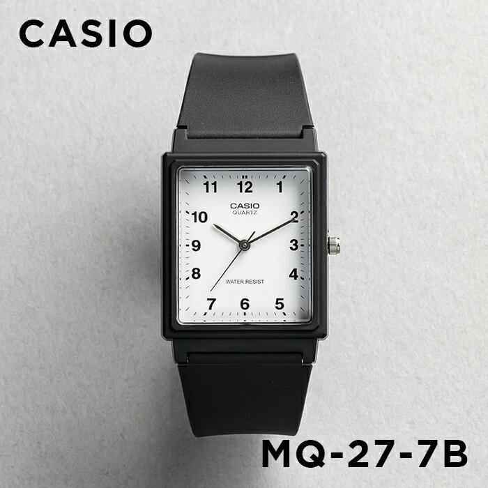 カシオ スタンダード  腕時計 レディース（就活向き） 【10年保証】CASIO STANDARD カシオ スタンダード MQ-27-7B 腕時計 時計 ブランド メンズ レディース キッズ 子供 男の子 女の子 チープカシオ チプカシ アナログ ブラック 黒 ホワイト 白 ギフト プレゼント