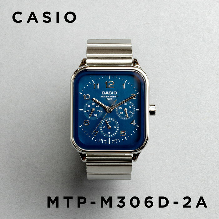 【10年保証】【日本未発売】CASIO STANDARD MEN カシオ スタンダードMTP-M306D腕時計 時計 ブランド メンズ レディース キッズ 子供 男の子 女の子 チープカシオ チプカシ アナログ 日付 防水 シルバー メタル メッシュ 海外モデル ギフト プレゼント