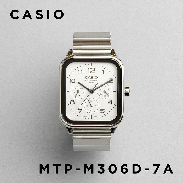 【10年保証】【日本未発売】CASIO STANDARD MEN カシオ スタンダードMTP-M306D腕時計 時計 ブランド メンズ レディース キッズ 子供 男の子 女の子 チープカシオ チプカシ アナログ 日付 防水 シルバー メタル メッシュ 海外モデル ギフト プレゼント