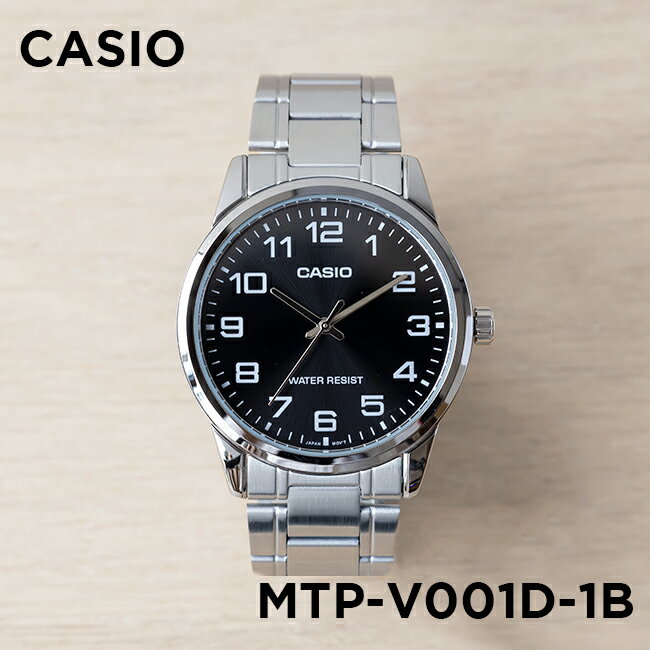 【10年保証】【日本未発売】CASIO カシオ スタンダード メンズ MTP-V001D-1B 腕時計 レディース キッズ 子供 男の子 チープカシオ チプカシ アナログ シルバー ブラック 黒 海外モデル
