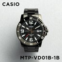 【10年保証】【日本未発売】CASIO STANDARD カシオ スタンダード MTP-VD01B-1B 腕時計 時計 ブランド メンズ キッズ 子供 男の子 チープカシオ チプカシ アナログ 日付 ブラック 黒 オールブラック 海外モデル メタル ギフト プレゼント