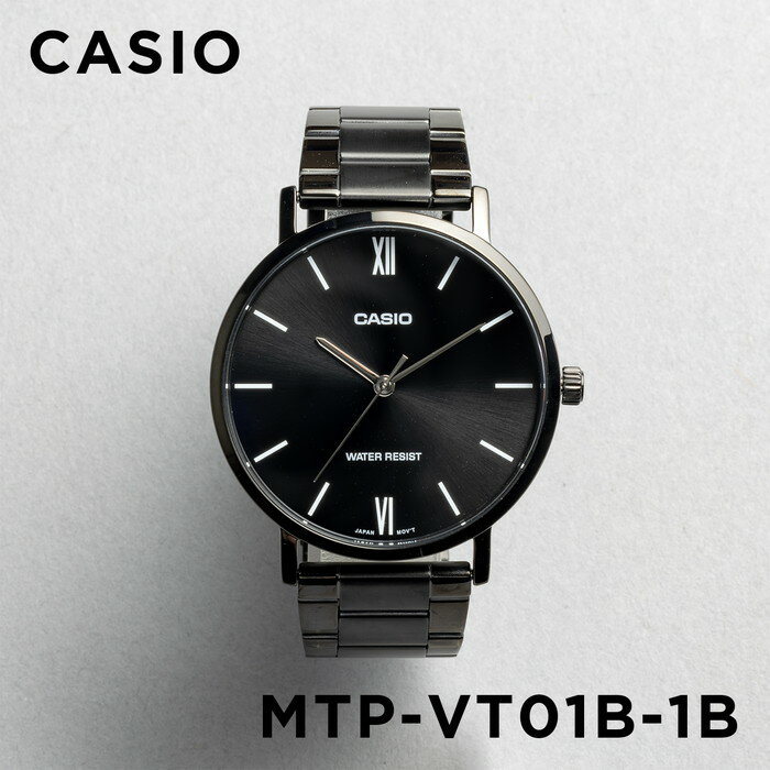 楽天つきのとけいてん【10年保証】【日本未発売】CASIO STANDARD カシオ スタンダード MTP-VT01B-1B 腕時計 時計 ブランド メンズ レディース キッズ 子供 男の子 女の子 チープカシオ チプカシ アナログ ブラック 黒 海外モデル メタル ギフト プレゼント