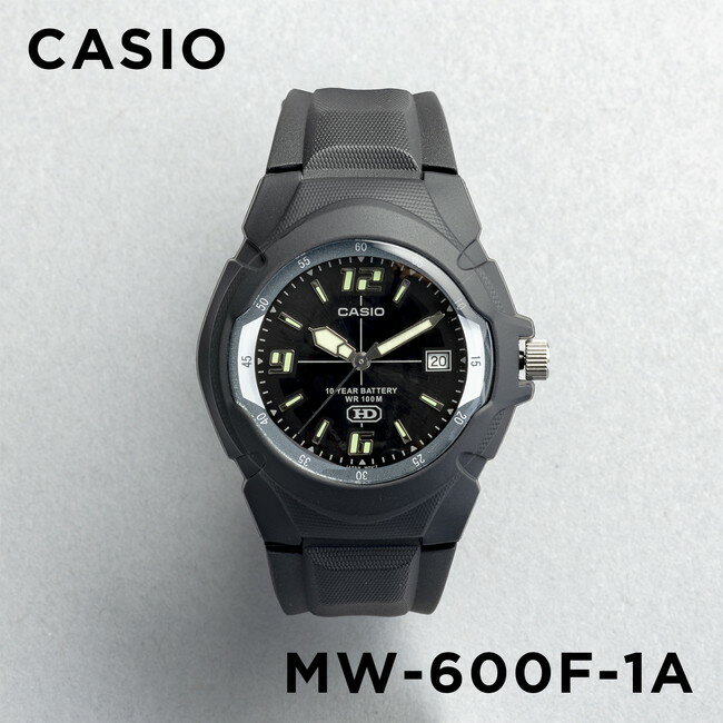 【10年保証】CASIO カシオ スタンダード メンズ MW-600F-1A 腕時計 レディース キッズ 子供 男の子 チープカシオ チプカシ アナログ 日付 防水 ブラック 黒