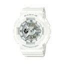 カシオ Baby-G 腕時計（メンズ） 【10年保証】CASIO BABY-G カシオ ベビーG BA-110X-7A3 腕時計 時計 ブランド レディース キッズ 子供 女の子 アナデジ 日付 カレンダー 防水 ホワイト 白 ギフト プレゼント