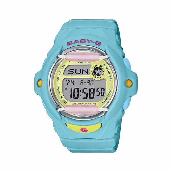 【10年保証】CASIO BABY-G カシオ ベビーG BG-169PB-2 腕時計 時計 ブランド レディース キッズ 子供 女の子 デジタル 日付 カレンダー 防水 ブルー イエロー かわいい ギフト プレゼント