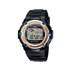 CASIO BABY-G カシオ ベビーG BGR-3003U-1JF 腕時計 時計 ブランド レディース キッズ 子供 女の子 デジタル 電波 ソーラー ソーラー電波 日付 カレンダー 防水 ブラック 黒 ゴールド 金 ギフト プレゼント