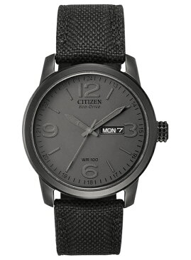 【10年保証】【日本未発売】CITIZEN シチズン エコドライブ チャンドラー BM8475-00F 腕時計 メンズ 逆輸入 ミリタリー アナログ ソーラー ブラック 黒 ナイロンベルト 海外モデル