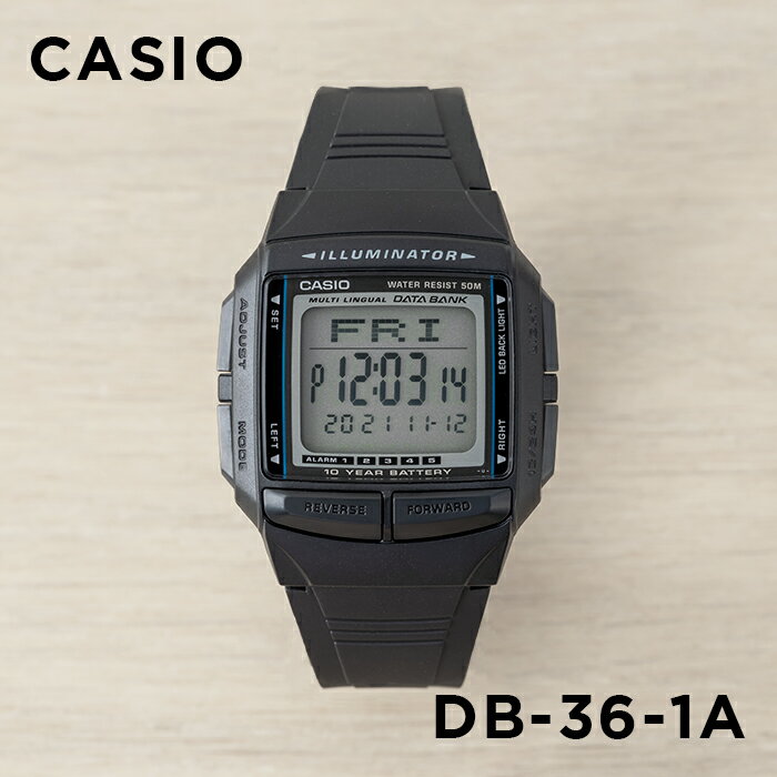 【10年保証】CASIO カシオ データバンク DB-36-1A 腕時計 メンズ レディース キッズ 子供 男の子 女の子 デジタル ブラック 黒格安通販　バレンタイン　人気　ランキング