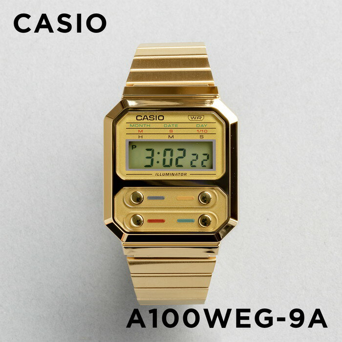 【10年保証】CASIO STANDARD カシオ スタンダード A100WEG-9A 腕時計 時計 ブランド メンズ レディース キッズ 子供 …