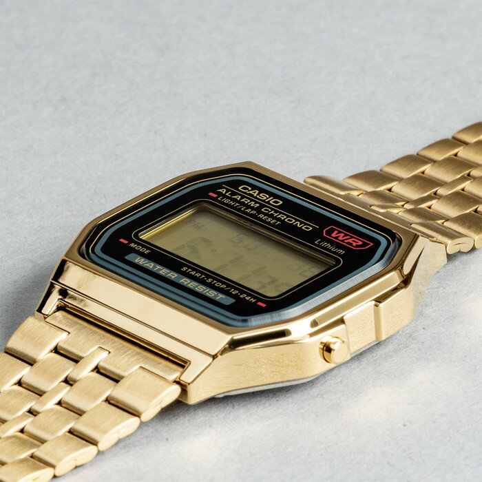 【10年保証】CASIO カシオ スタンダード A159WGEA-1 腕時計 メンズ レディース キッズ 子供 男の子 女の子 チープカシオ チプカシ デジタル 日付 ゴールド 金 ブラック 黒格安通販　バレンタイン　人気　ランキング