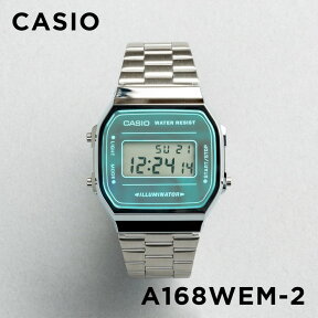 【10年保証】【日本未発売】CASIO STANDARD カシオ スタンダード A168WEM-2 腕時計 時計 ブランド メンズ レディース キッズ 子供 男の子 女の子 チープカシオ チプカシ デジタル 日付 ブルー 水色 シルバー フルメタル 海外モデル ギフト プレゼント