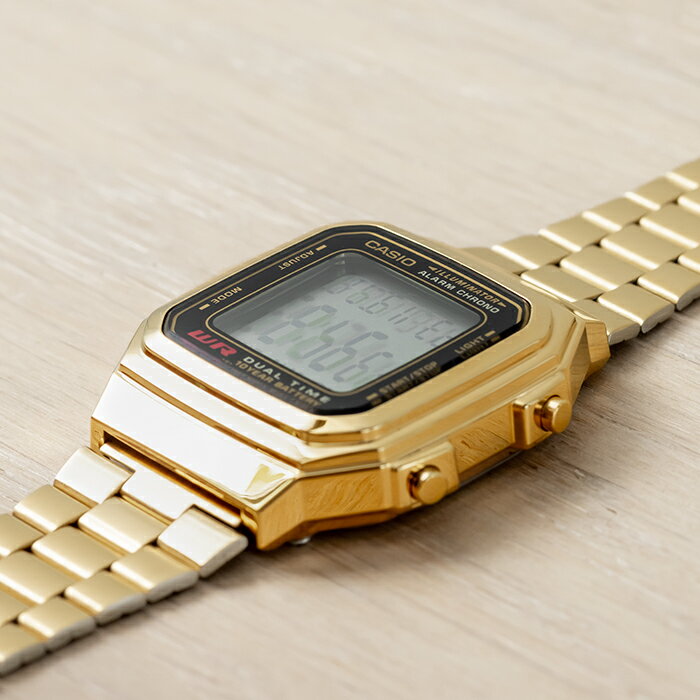 【10年保証】【日本未発売】CASIO カシオ スタンダード A178WGA-1A 腕時計 メンズ レディース キッズ 子供 男の子 女の子 チープカシオ チプカシ デジタル 日付 ゴールド 金 ブラック 黒 海外モデル格安通販　バレンタイン　人気　ランキング