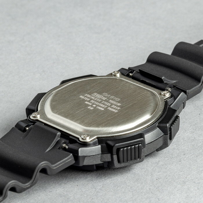 【10年保証】【日本未発売】CASIO カシオ スタンダード AE-1000W-1A 腕時計 メンズ レディース キッズ 子供 男の子 女の子 チープカシオ チプカシ デジタル 日付 防水 ブラック 黒 グレー 海外モデル格安通販　バレンタイン　人気　ランキング