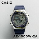 【10年保証】【日本未発売】CASIO STANDARD カシオ スタンダード AE-1000W-2A 腕時計 時計 ブランド メンズ レディース キッズ 子供 男の子 女の子 チープカシオ チプカシ デジタル 日付 カレンダー 防水 ネイビー ブラック 黒 海外モデル ギフト プレゼント