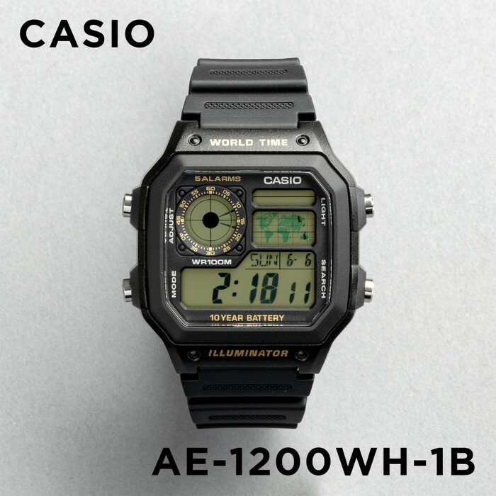 【10年保証】【日本未発売】CASIO STANDARD カシオ スタンダード AE-1200WH-1B 腕時計 時計 ブランド メンズ レディース キッズ 子...