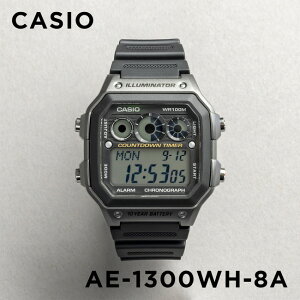 【10年保証】CASIO STANDARD カシオ スタンダード AE-1300WH-8A 腕時計 時計 ブランド メンズ レディース キッズ 子供 男の子 女の子 チープカシオ チプカシ デジタル 日付 カレンダー 防水 グレー サッカー フットサル 審判 レフェリー ギフト プレゼント