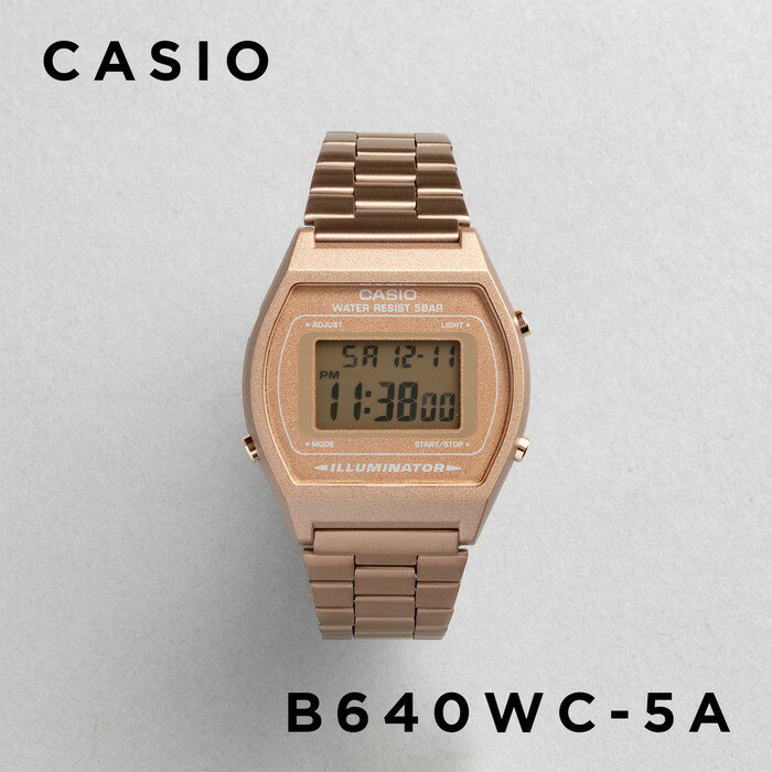 【10年保証】CASIO カシオ スタンダード B640WC-5A 腕時計 メンズ レディース キッズ 子供 男の子 女の子 チープカシオ チプカシ デジタル 日付 ブラウン 茶