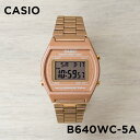 CASIO STANDARD カシオ スタンダード B640WC-5A 腕時計 時計 ブランド メンズ レディース キッズ 子供 男の子 女の子 チープカシオ チプカシ デジタル 日付 ローズゴールド メタル ギフト プレゼント