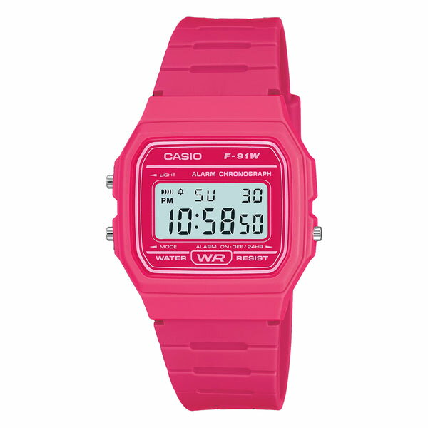 【10年保証】【日本未発売】CASIO カシオ スタンダード F-91WC-4A 腕時計 メンズ レディース キッズ 子供 男の子 女の子 チープカシオ チプカシ デジタル 日付 ピンク 海外モデル