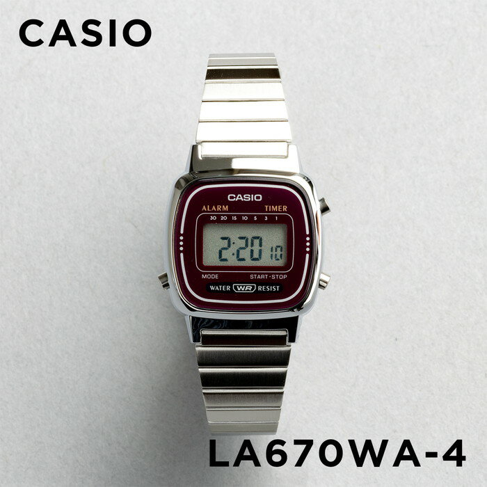 【10年保証】CASIO STANDARD カシオ スタンダード LA670WA-4 腕時計 時計 ブランド レディース キッズ 子供 女の子 …