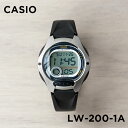 【10年保証】【日本未発売】CASIO STANDARD カシオ スタンダード LW-200-1A 腕時計 時計 ブランド レディース キッズ 子供 女の子 チープカシオ チプカシ デジタル 日付 カレンダー シルバー ブラック 黒 海外モデル ギフト プレゼント