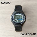 【10年保証】【日本未発売】CASIO STANDARD カシオ スタンダード LW-200-1B 腕時計 時計 ブランド レディース キッズ 子供 女の子 チープカシオ チプカシ デジタル 日付 カレンダー ブラック 黒 シルバー 海外モデル ギフト プレゼント