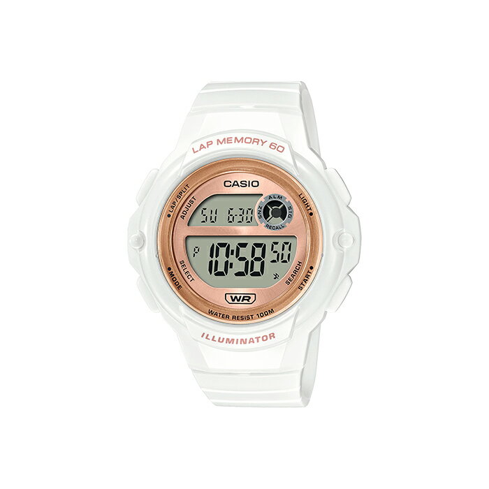 楽天つきのとけいてん【10年保証】【日本未発売】CASIO SPORTS カシオ スポーツ LWS-1200H-7A2 腕時計 時計 ブランド レディース キッズ 子供 女の子 チープカシオ チプカシ ランニングウォッチ デジタル 日付 カレンダー 防水 ホワイト 白 ピンクゴールド 海外モデル ギフト プレゼント