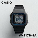 【10年保証】【日本未発売】CASIO STANDARD カシオ スタンダード W-217H-1A 腕時計 時計 ブランド メンズ レディース キッズ 子供 男の子 女の子 チープカシオ チプカシ デジタル 日付 カレンダー ブラック 黒 ネイビー 海外モデル ギフト プレゼント